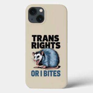 Trans-Rechte oder ich beiße Schwul Lustig Lgbtq Pr Case-Mate iPhone Hülle