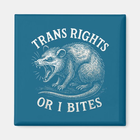 Trans Rechte Oder Ich Beißt Lustig Transgender Ssu Magnet (Vorne)