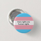 Trans-Rechte sind Menschenrechte Button (Vorne & Hinten)