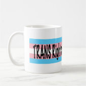 TRANS-Rechte sind Menschenrechte Kaffeetasse (Links)