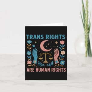 Trans-Rechte sind Menschenrechte LGBTQ Stolpertest Karte