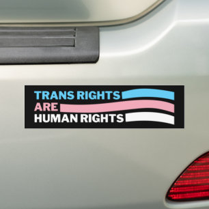 Trans-Rechte sind Menschenrechte LGBTQIA Autoaufkleber