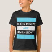 Trans-Rechte sind Menschenrechte Transgender LGBTQ T-Shirt (Vorderseite)