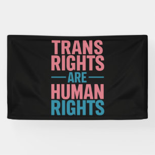 Trans-Rechte sind Menschenrechte Transgender Stolz Banner