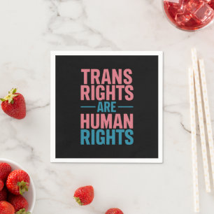 Trans-Rechte sind Menschenrechte Transgender Stolz Serviette