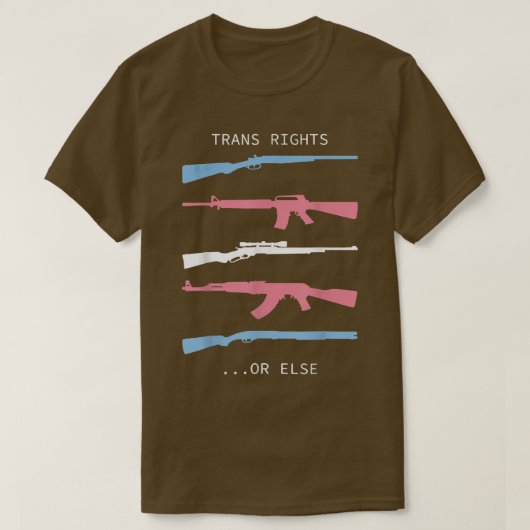 Trans-Rechte T-Shirt (Design vorne)