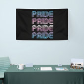 Trans Retro Pride Letters Banner (Messeveranstaltung)