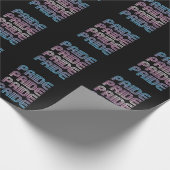 Trans Retro Pride Letters Geschenkpapier (Ecke)
