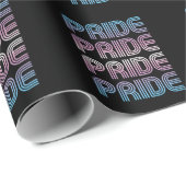Trans Retro Pride Letters Geschenkpapier (Rolleneckpunkt)