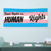 Trans Rights Are Human Rights Banner (Messe)
