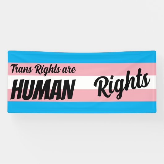 Trans Rights Are Human Rights Banner (Horizontal)