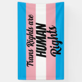Trans Rights Are Human Rights Banner (Vertikal)