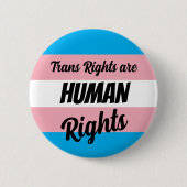 Trans Rights Are Human Rights Button (Vorderseite)