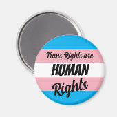 Trans Rights Are Human Rights Magnet (Vorderseite/Rückseite)