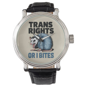 Trans Rights Oder ich möchte Gay Funny Lgbtq Pride Armbanduhr
