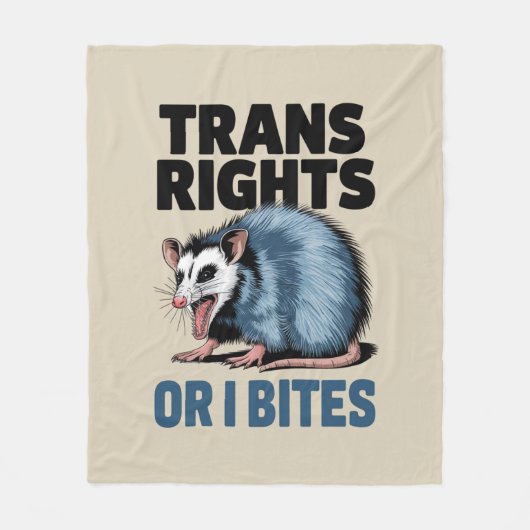 Trans Rights Oder ich möchte Gay Funny Lgbtq Pride Fleecedecke (Vorderseite)