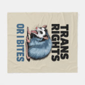 Trans Rights Oder ich möchte Gay Funny Lgbtq Pride Fleecedecke (Vorderseite (Horizontal))