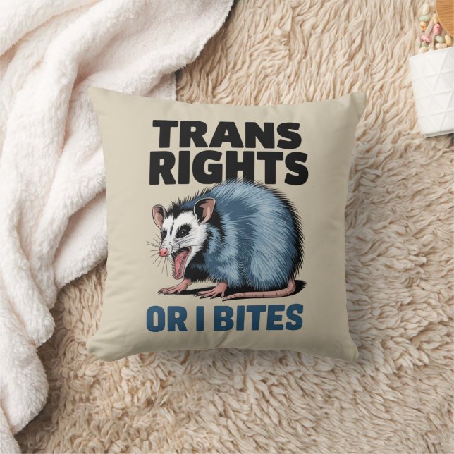 Trans Rights Oder ich möchte Gay Funny Lgbtq Pride Kissen (Decke)