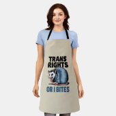Trans Rights Oder ich möchte Gay Funny Lgbtq Pride Schürze (Getragen)