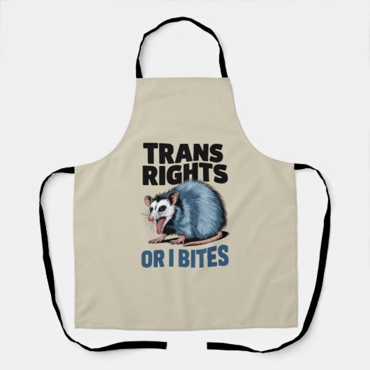 Trans Rights Oder ich möchte Gay Funny Lgbtq Pride Schürze (Vorderseite)