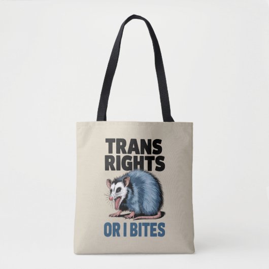 Trans Rights Oder ich möchte Gay Funny Lgbtq Pride Tasche (Vorderseite)