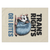 Trans Rights Oder ich möchte Gay Funny Lgbtq Pride Tischdecke (Vorderseite (Horizontal))