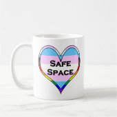 Trans Safe Space Heart Kaffeetasse (Links)