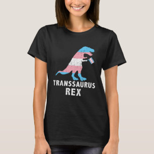 Trans Saurus Rex Dinosaur Transgender Trans LGBT T-Shirt