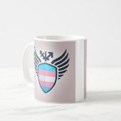 Trans Schild Tasse. Kaffeetasse (Vorderseite Links)