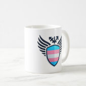 Trans Shield-Tasse Kaffeetasse (VorderseiteRechts)