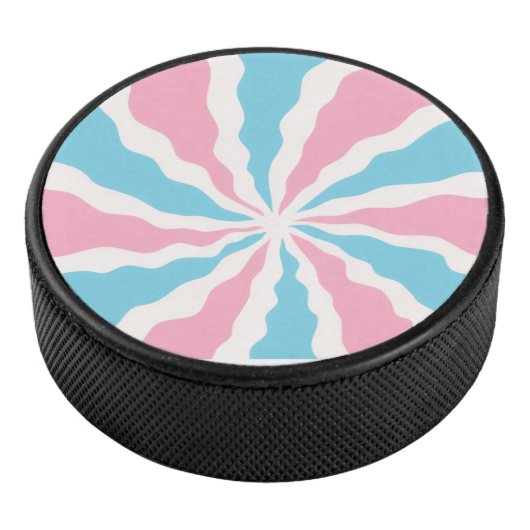 trans spiral design hockey puck (3/4)