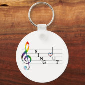 Trans Stolz aussingen Schlüsselanhänger (Vorderseite)