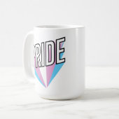 Trans Stolz Explodiert Kaffeetasse (Vorderseite Links)