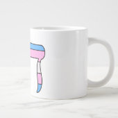 Trans-Stolz-Flagge Chai Jumbo-Tasse (Rechts)