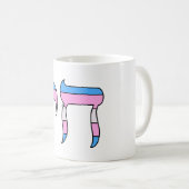 Trans-Stolz-Flagge Chai Kaffeetasse (VorderseiteRechts)
