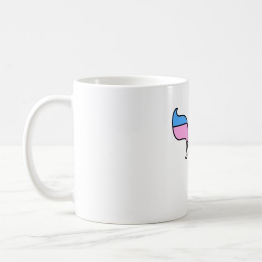 Trans-Stolz-Flagge Chai Kaffeetasse (Links)
