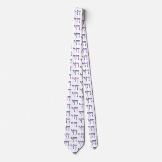 Trans-Stolz-Flagge Chai Krawatte (Vorderseite)