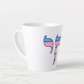 Trans-Stolz-Flagge Chai Milchtasse (Linke Ecke)