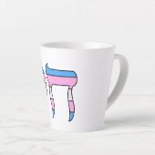 Trans-Stolz-Flagge Chai Milchtasse (Rechte Ecke)