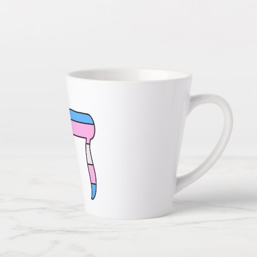 Trans-Stolz-Flagge Chai Milchtasse (Rechts)