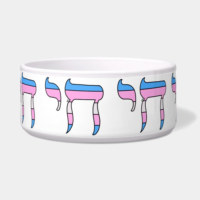 Trans-Stolz-Flagge Chai Napf (Vorderseite)