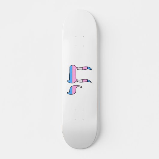 Trans-Stolz-Flagge Chai Skateboard (Vorne)