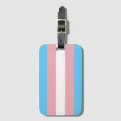 Trans Stolz Flagge Gepäckanhänger (Vorderseite Vertikal)