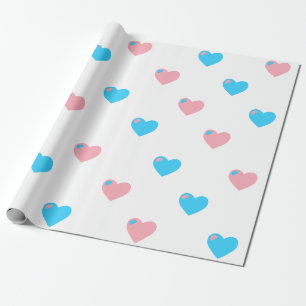 Trans Stolz Große Herzen Geschenkpapier