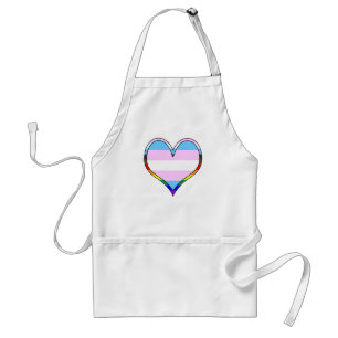 Trans Stolz Herz Erwachsene Schürze