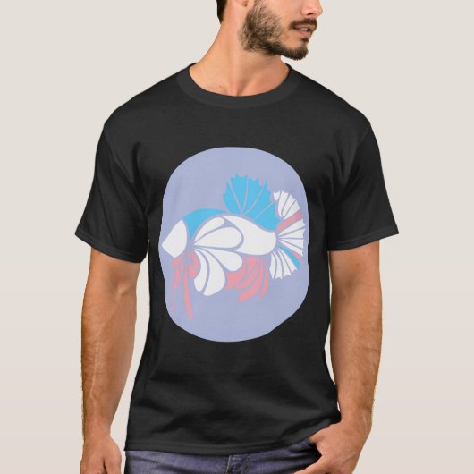 Trans Stolz Kampffisch T-Shirt (Vorderseite)