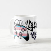 Trans Stolz Level Up Tiger Pfoten Controller Tasse (Vorderseite Links)