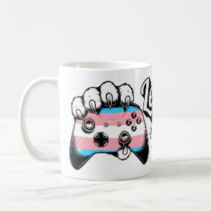 Trans Stolz Level Up Tiger Pfoten Controller Tasse