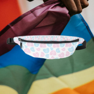 Trans-Stolz Regenbogen Bauchtasche