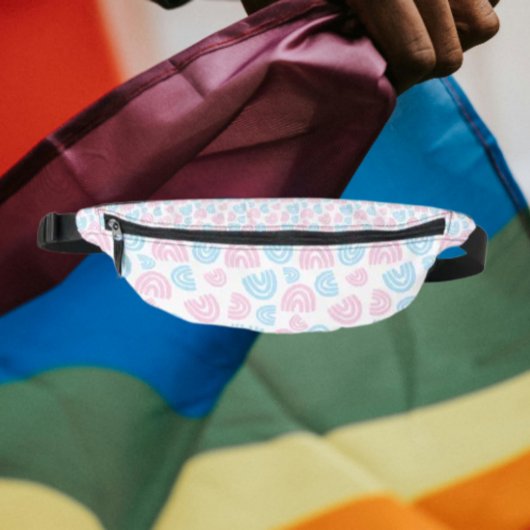 Trans-Stolz Regenbogen Bauchtasche